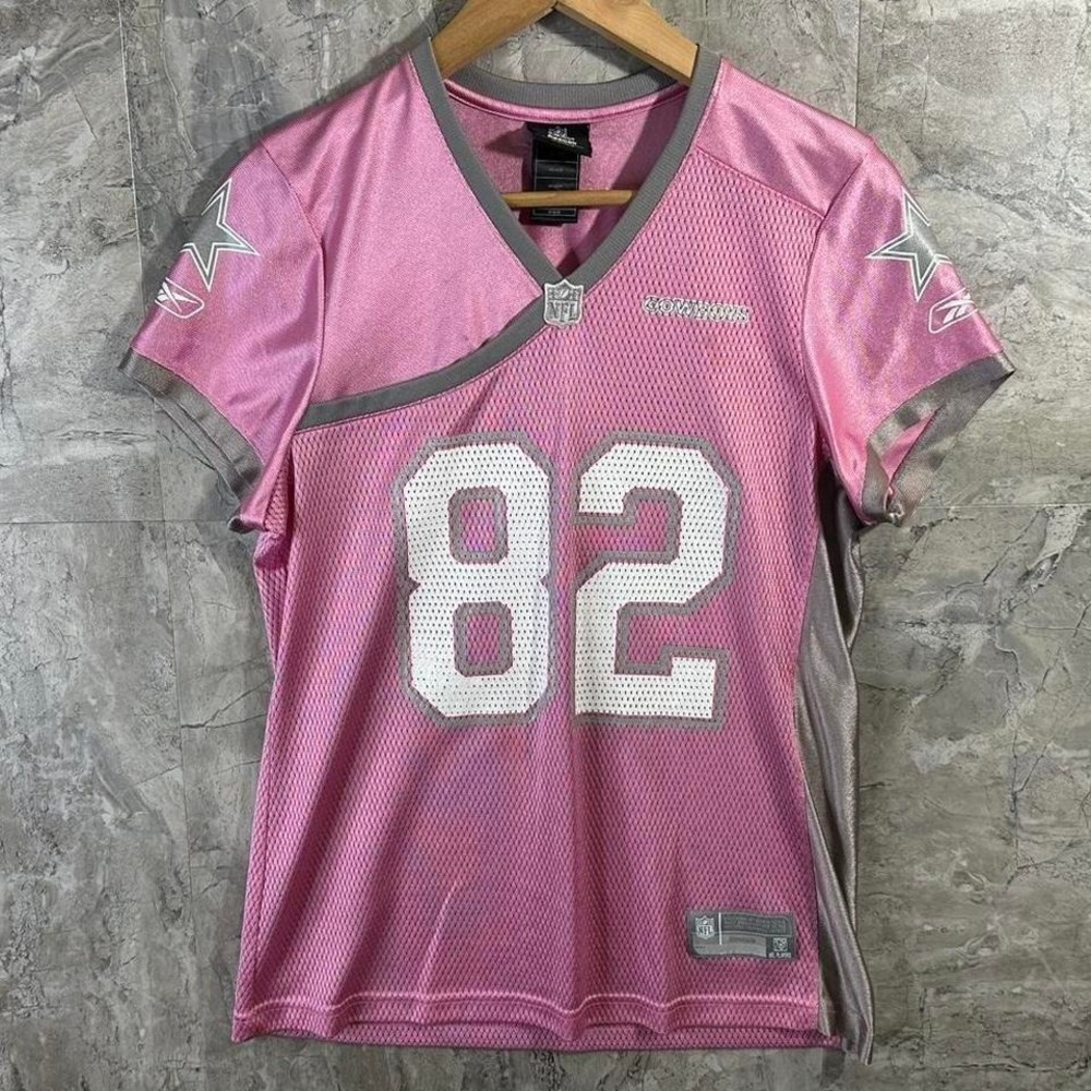 Reebok Dallas Cowboys Jason‎ Witten 82 Pink Jersey Womens Medium NFL Football
